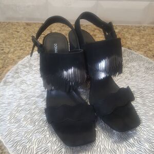 DONALD PLINER "Mylo" Fringe Sandals - Size 9 1/2